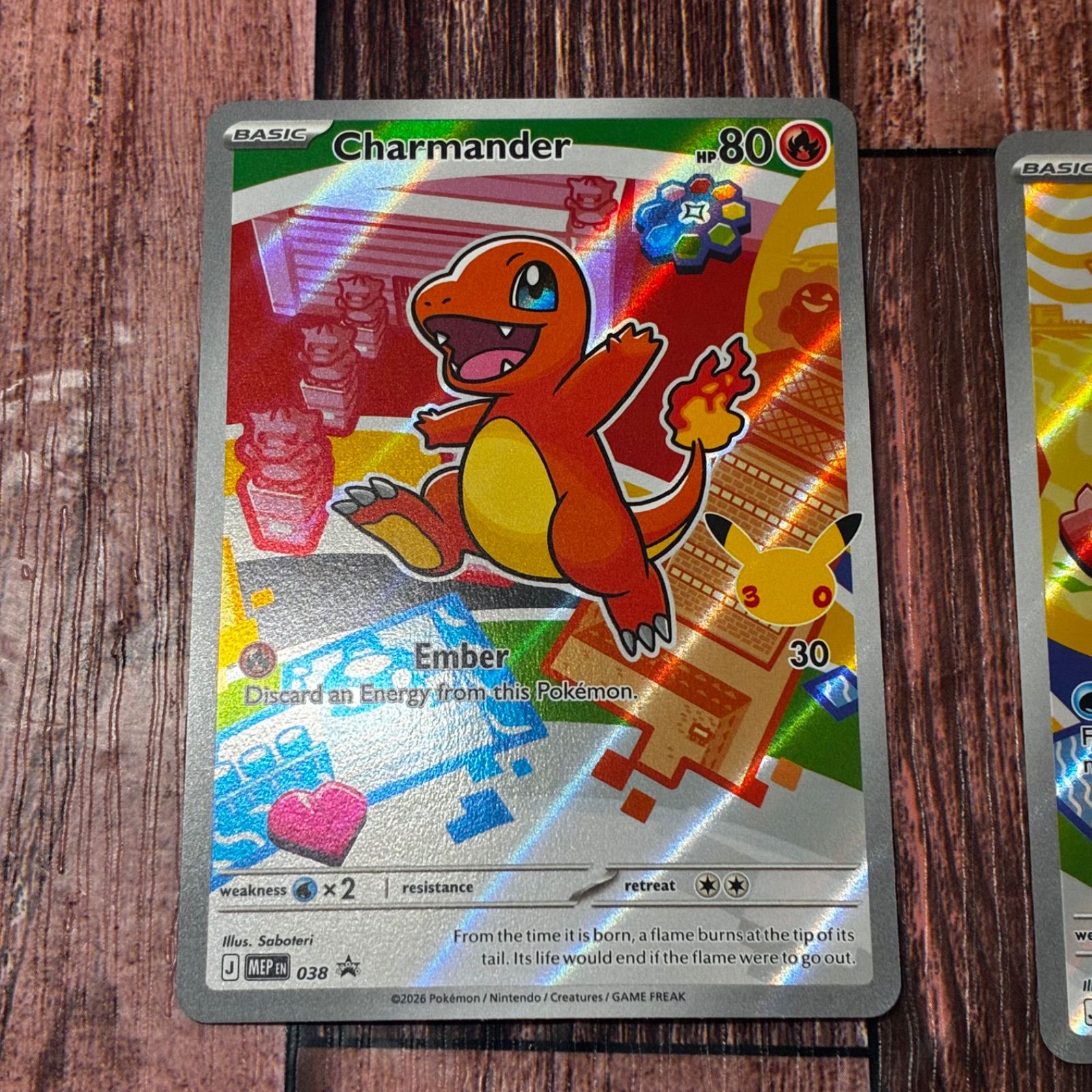 ポケモン 30周年　英語版　ヒトカゲ ゼニガメ　フシギダネ　御三家 フシギダネ＆ヒトカゲ＆ゼニガメ 30周年記念 プロモ 御三家セット①