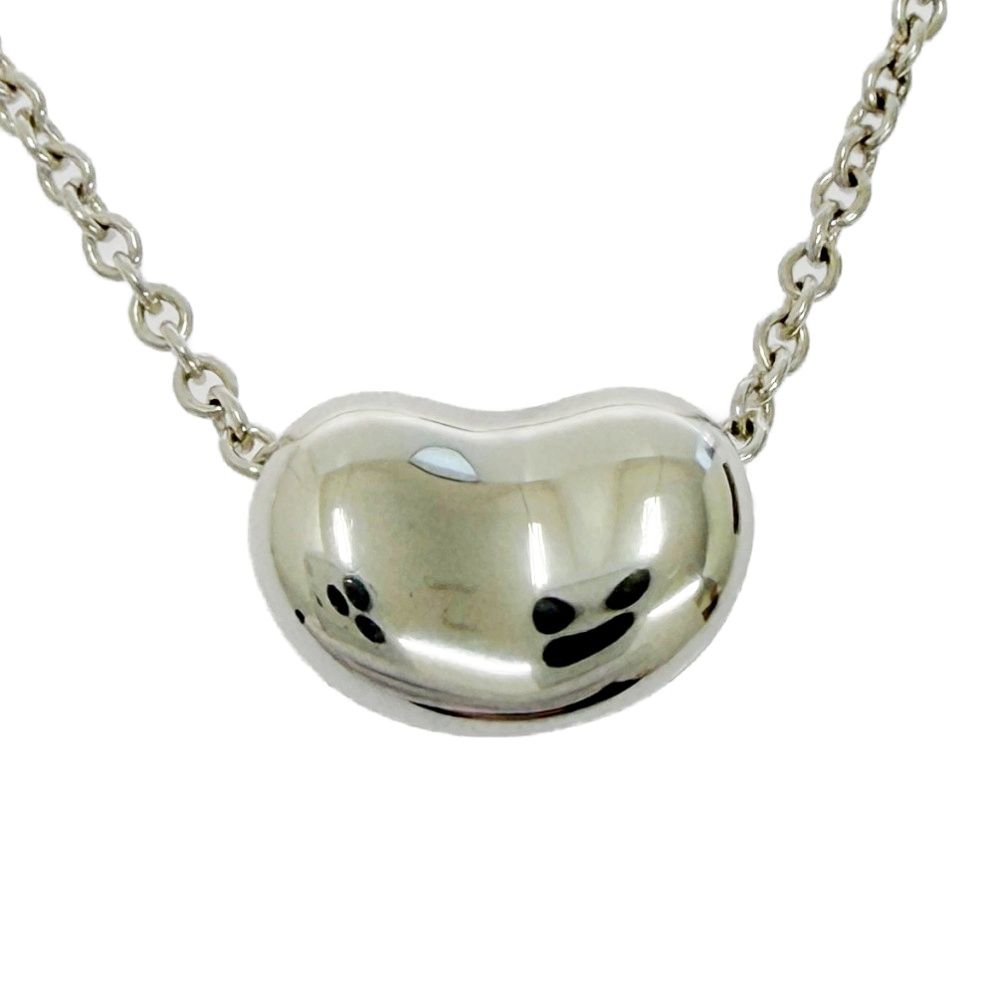【中古】TIFFANY&Co. ティファニー シルバー エルサペレッティ ビーン ミニ ネックレス 2.6g 925刻印 626714 ネックレス