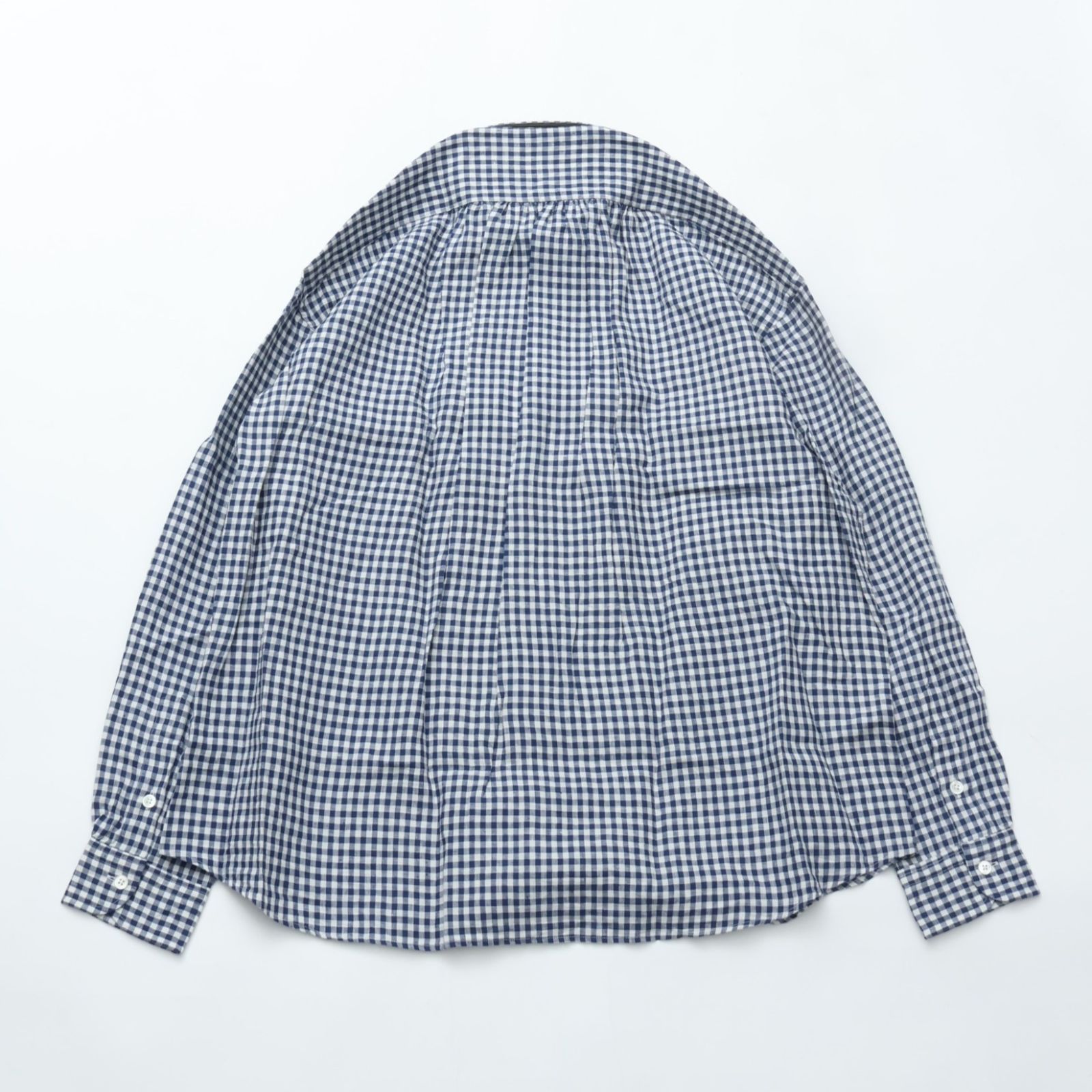 PORTER CLASSICポータークラシック ROLL UP LINEN GINGHAM CHECK SHIRT