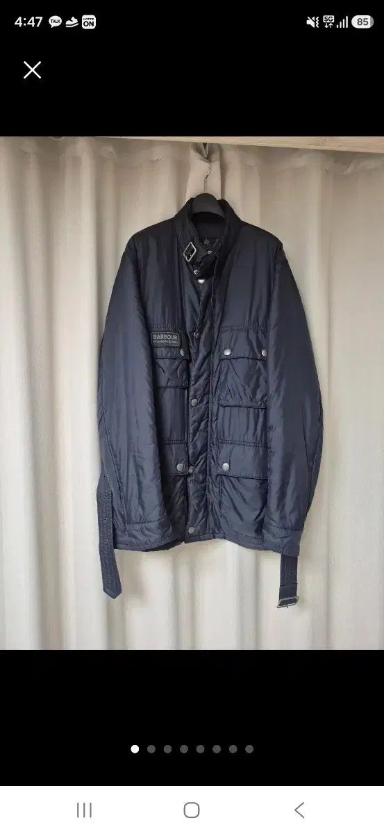 BARBOUR インターナショナル パデッド ネイビー Mサイズ