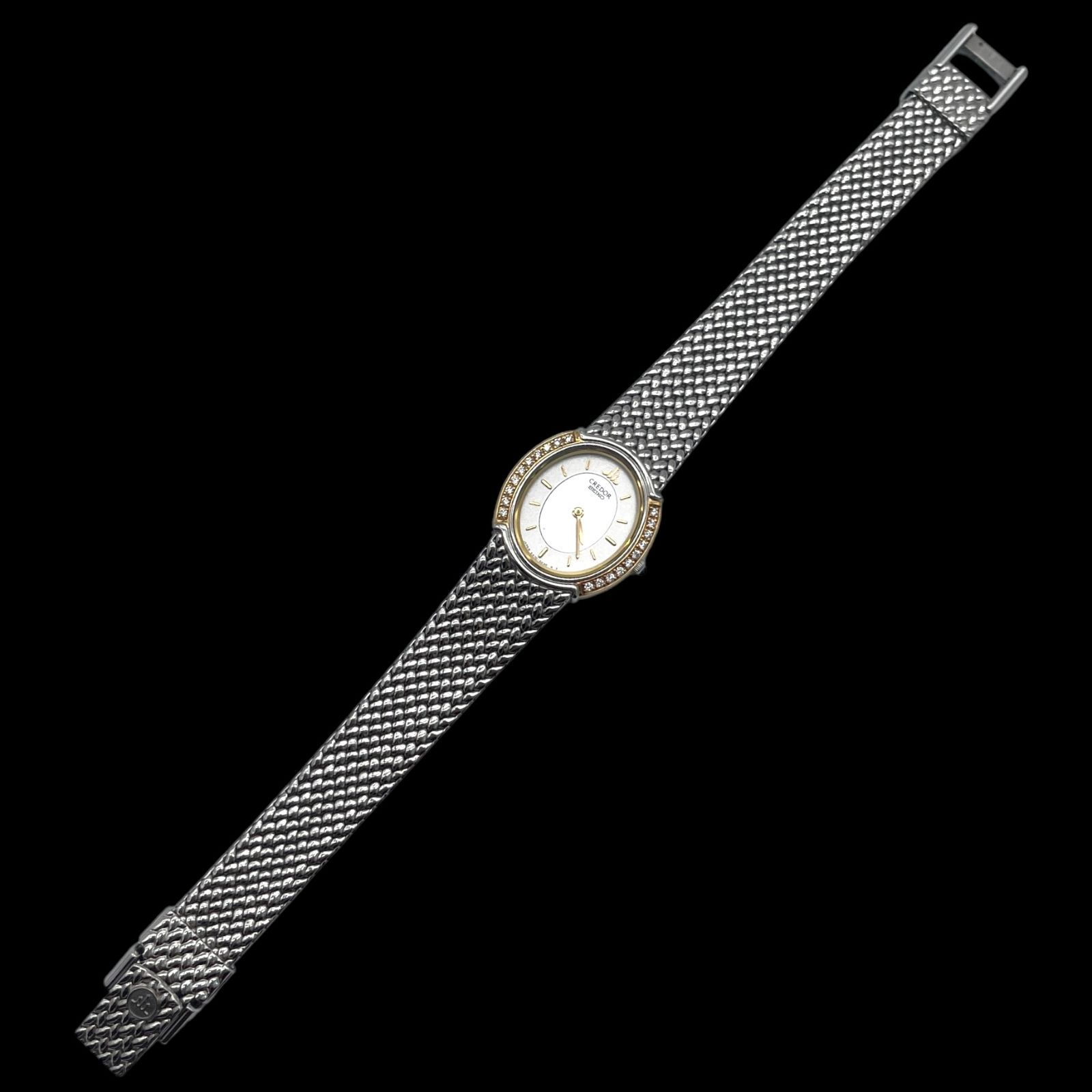 新品電池 稼働品 CREDOR SEIKO クレドール セイコー 18KT SS