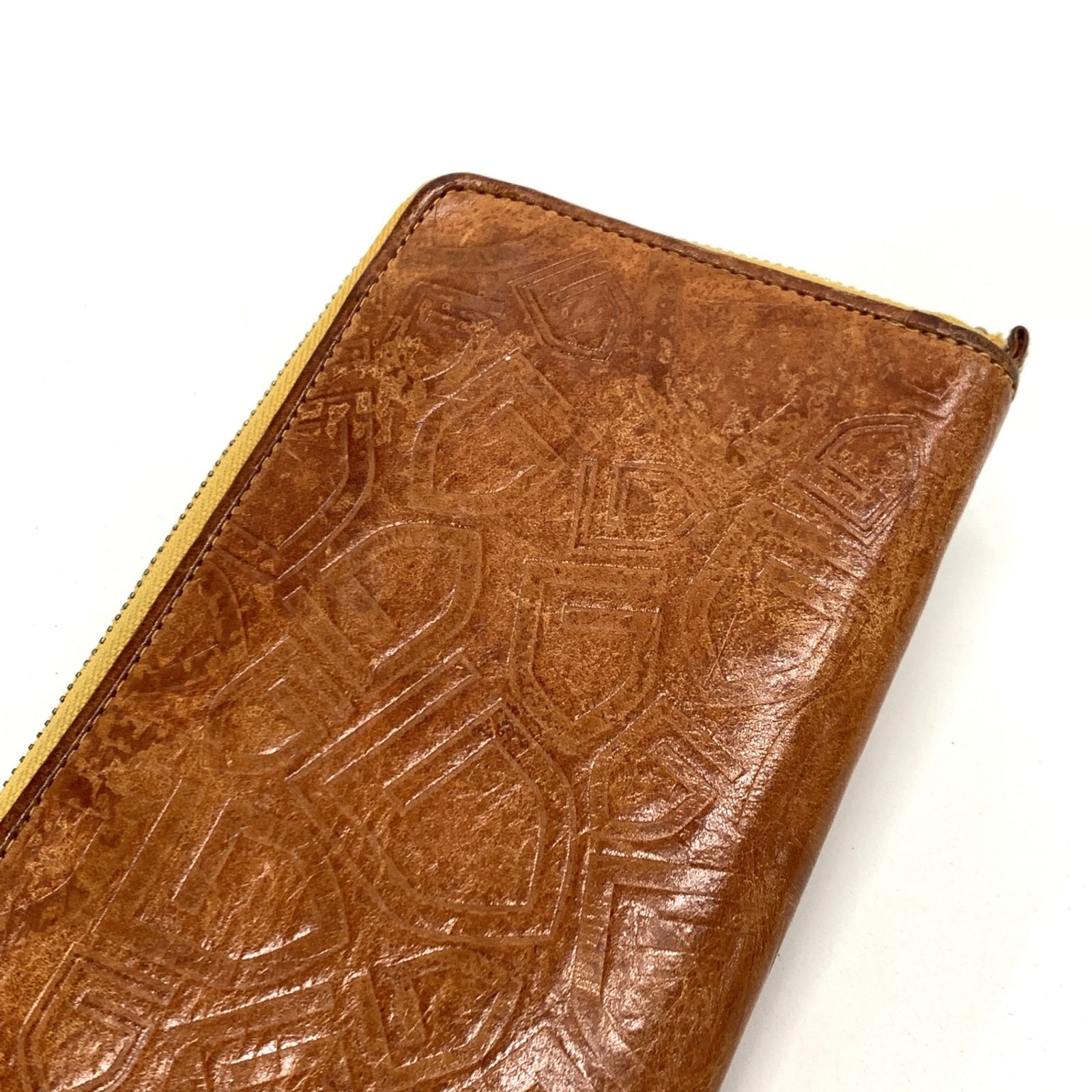 GARNI ガルニ 長財布 レザーロングウォレット Gロゴ刻印 ラウンド