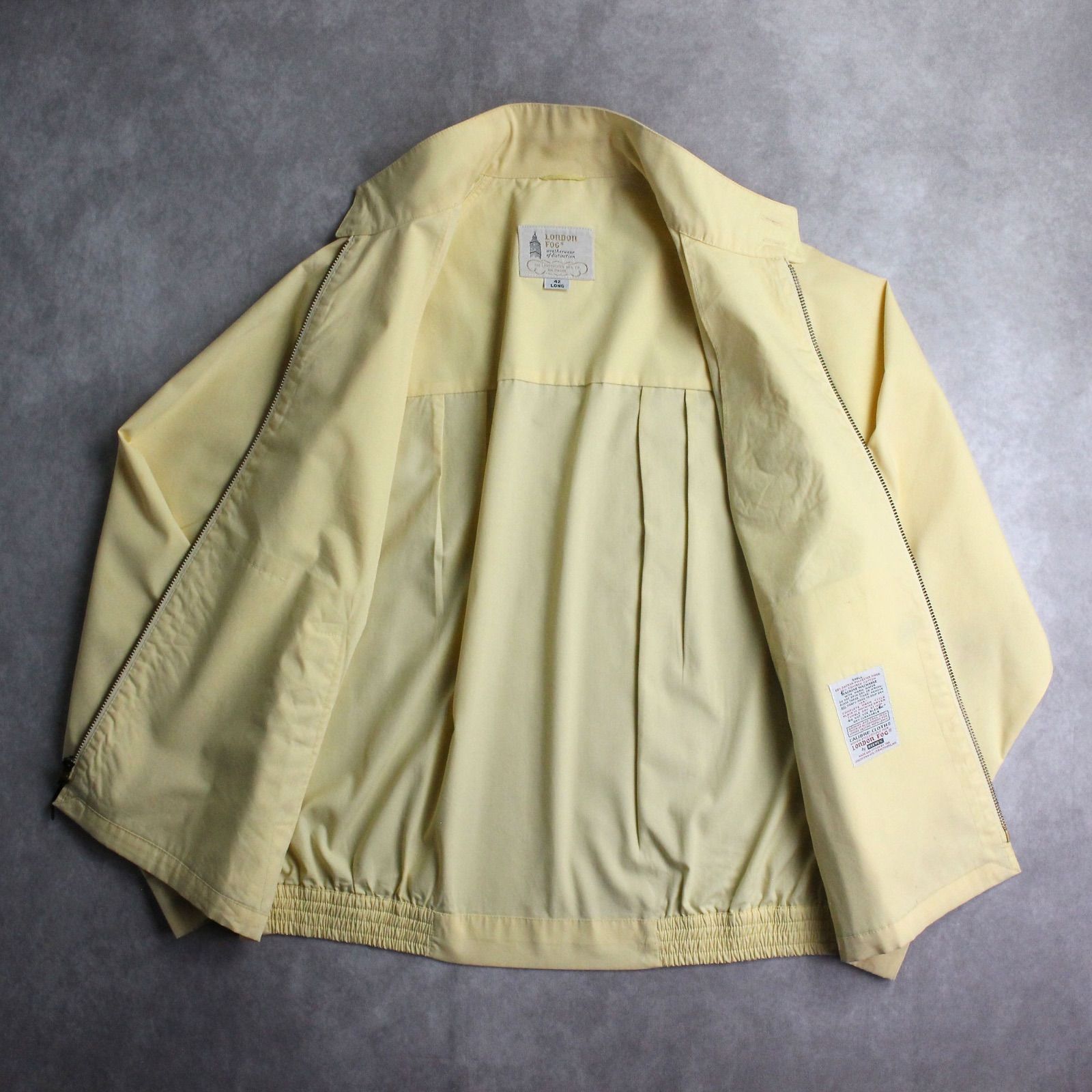70s LONDON FOG 春夏 ビンテージ ブルゾン ワッペン付き SIZE42