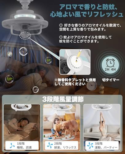 【新品】【正逆回転?360度首振り】シーリングファンライト E26 扇風機 サーキュレーター LED ファン付き照明 48W 150W相当 4000lm 無階段調光調色 空気循環 風量調節 切タイマー メモリー 節電モード DCモーター 省エ d0cf7e1f 【新品】【正逆回転?360度首振り】シーリングファンライト E26 扇風機 サーキュレーター LED ファン付き照明 48W 150W相当 4000lm 無階段調光調色 空気循環 風量調節 切タイマー メモリー 節電モード DCモーター 省エ d0cf7e1f