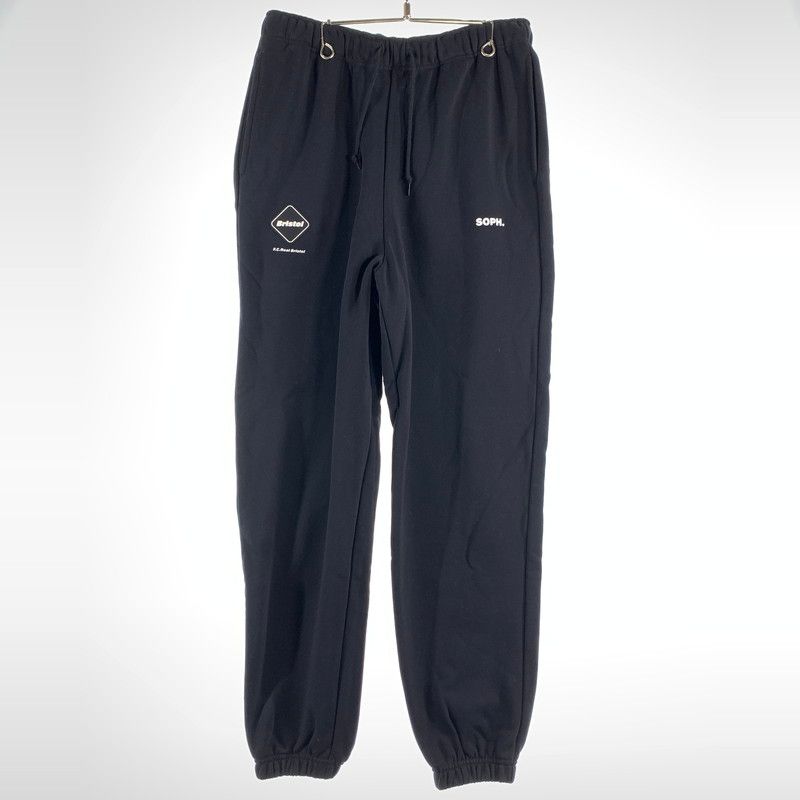 【中古美品】 F.C.REAL BRISTOL エフシー レアル ブリストル EMBLEM SWEAT PANTS エンブレム スウェット パンツ メンズ Sサイズ ブラック 【153-260516-io-02-fuzh】
