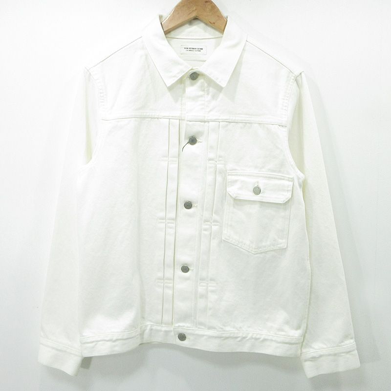 【三重本店】 中古 Ron Herman DENIM | ロンハーマンデニム デニムジャケット Gジャン シンチバック 4020400010 1836 ホワイト サイズ：S 【94】 14,652円