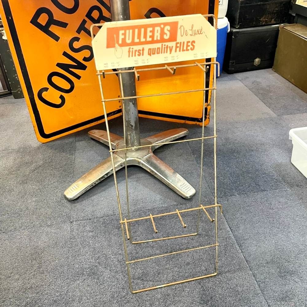 Fuller’s ヴィンテージ ワイヤーディスプレイラック / First Quality Fields USA ラック 店舗什器 ガレージ 棚 アメリカン雑貨