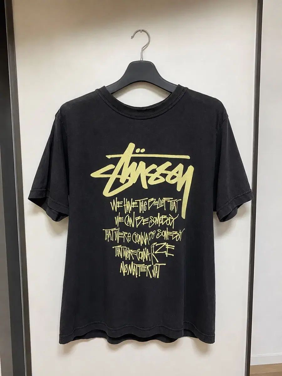 （唯一実物）STUSSY ヴィンテージ イェロー 刻印 半袖