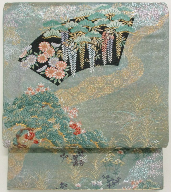 袋帯　煌貴錦　聚楽秋草図　未使用品