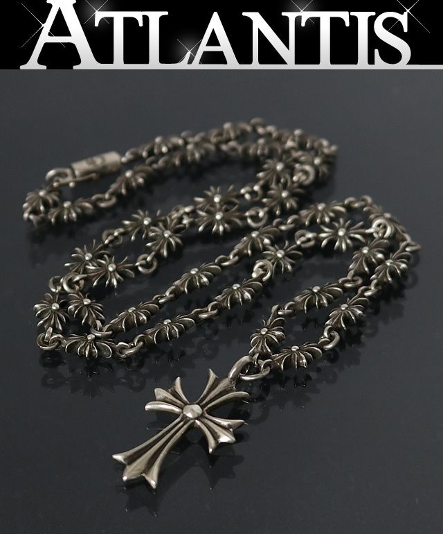 CHROME HEARTS 銀座店 クロムハーツ タイニーEXCHプラス タイニーCHクロス ネックレス 20インチ シルバー SV925 100917