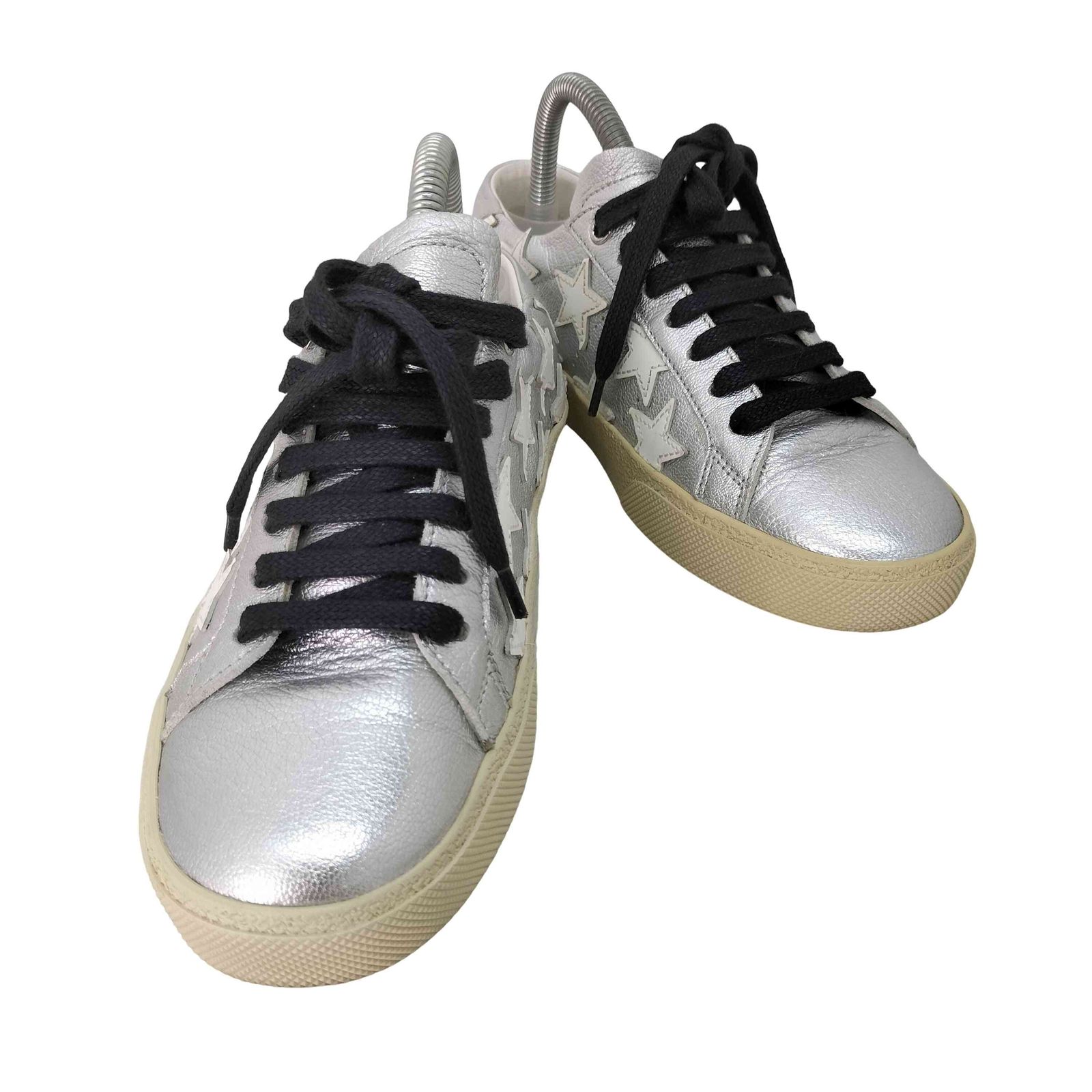 サンローランパリ SAINT LAURENT PARIS スターパッチ ローカットスニーカー レディース EUR：35