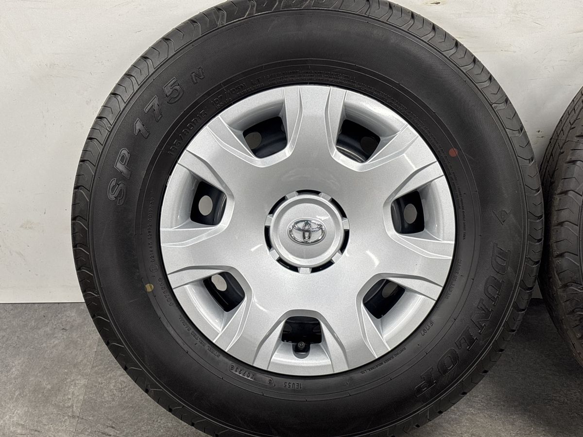 美品 バリ溝】トヨタ 200 ハイエース 純正 15in 6J +35 PCD139.7