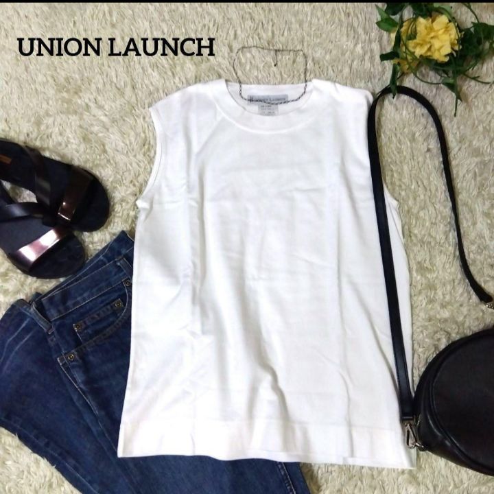 半額★新品未使用 ロンハーマン別注 UNION LAUNCH タンクトップ UNION LAUNCH Ron Herman 別注 ロンハーマン別注 タンクトップ 白