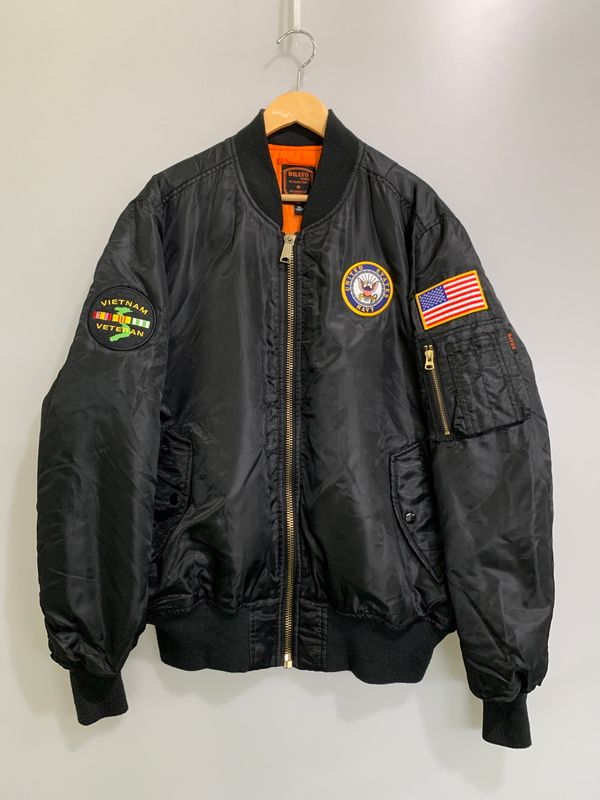 【中古品】 BRAVO ブラボー MA-1 FLIGHT JACKET フライトジャケット 【145-260516-zi-20-min】
