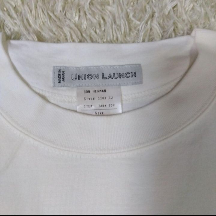 UNION LAUNCH Ron Herman 別注 ロンハーマン別注 タンクトップ 白