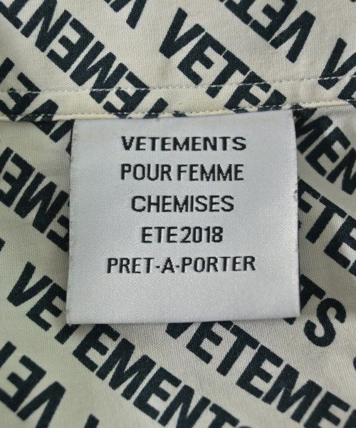 【高評価バッジ取得済】vetements VETEMENTS カジュアルシャツ メンズ 【古着】【中古】【送料無料
