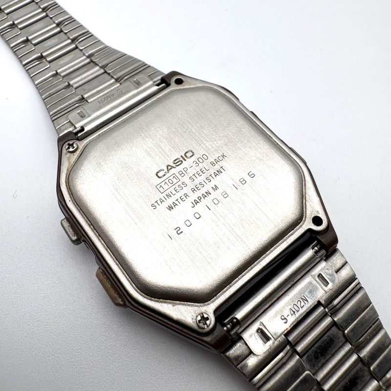 ジャンク/不動】CASIO BP-300 デジタル腕時計 VHS付き BPシリーズ