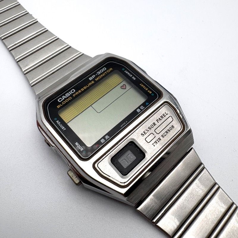 ジャンク/不動】CASIO BP-300 デジタル腕時計 VHS付き BPシリーズ