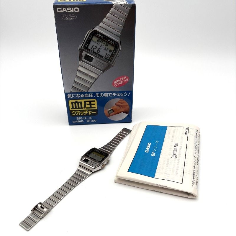 ジャンク/不動】CASIO BP-300 デジタル腕時計 VHS付き BPシリーズ ジャンク/不動】CASIO BP-300 デジタル腕時計 VHS付き BPシリーズ