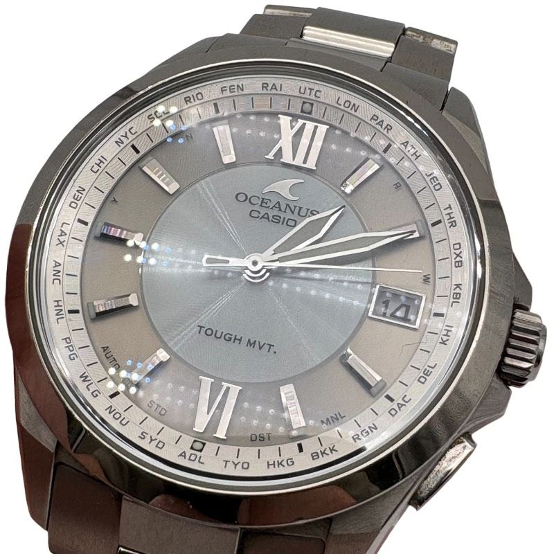 動作品】CASIO OCEANUS OCW-S100 5235 電波ソーラー 10気圧防水 チタン