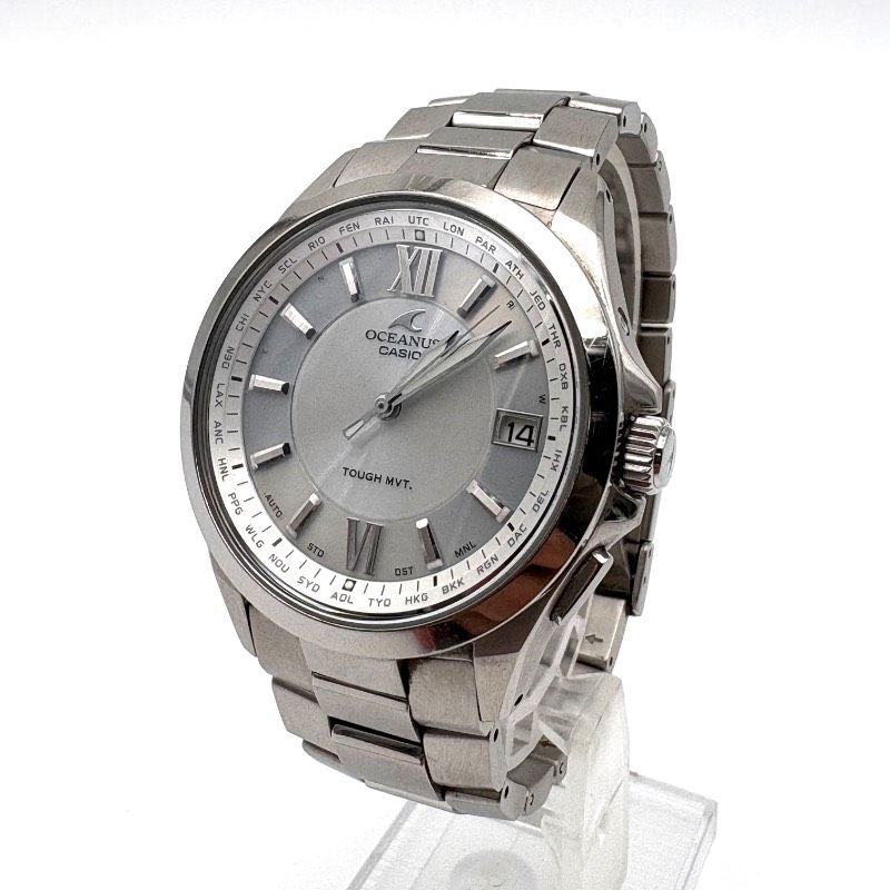 動作品】CASIO OCEANUS OCW-S100 5235 電波ソーラー 10気圧防水 チタン 動作品】CASIO OCEANUS OCW-S100 5235 電波ソーラー 10気圧防水 チタン