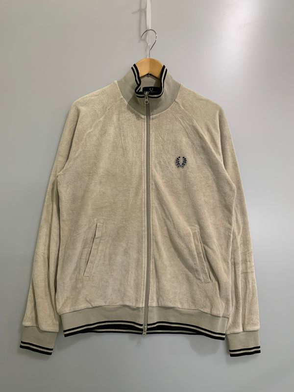 【中古品】 FRED PERRY フレッドペリー F2002 TOWELLING TRACK JACKET タウリング トラック ジャケット 【141-260516-zi-21-min】