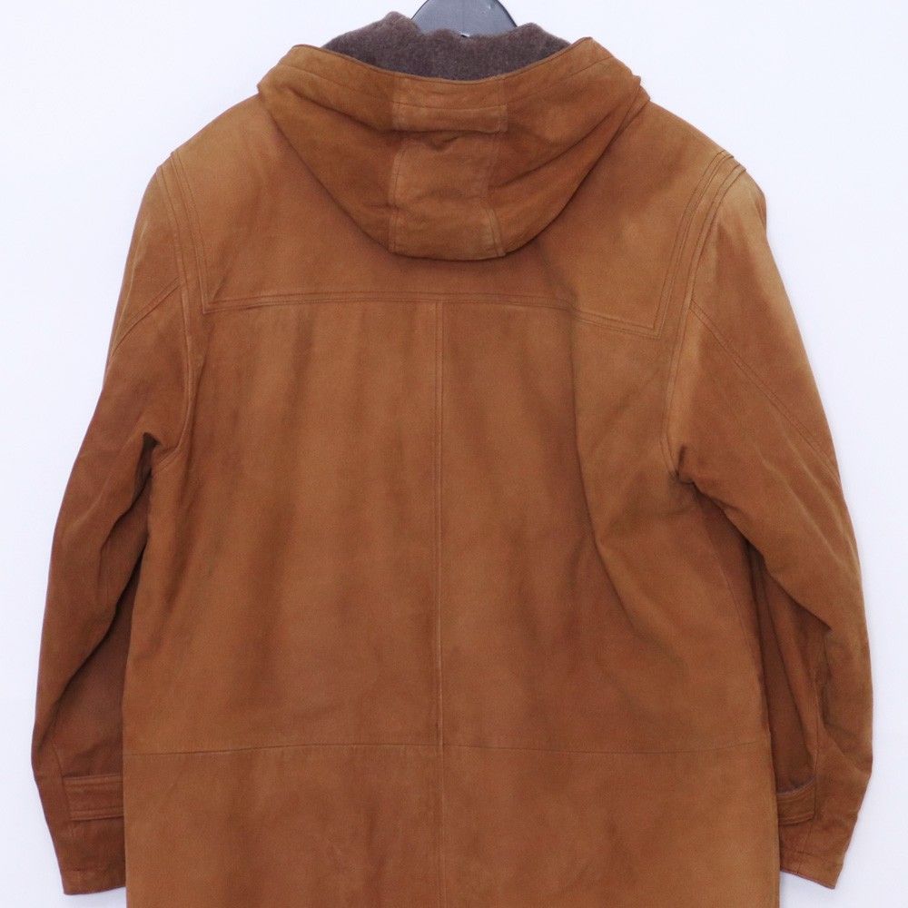 CHAPS RALPH LAUREN ヌバックレザーダッフルコート Lサイズ ブラウン D