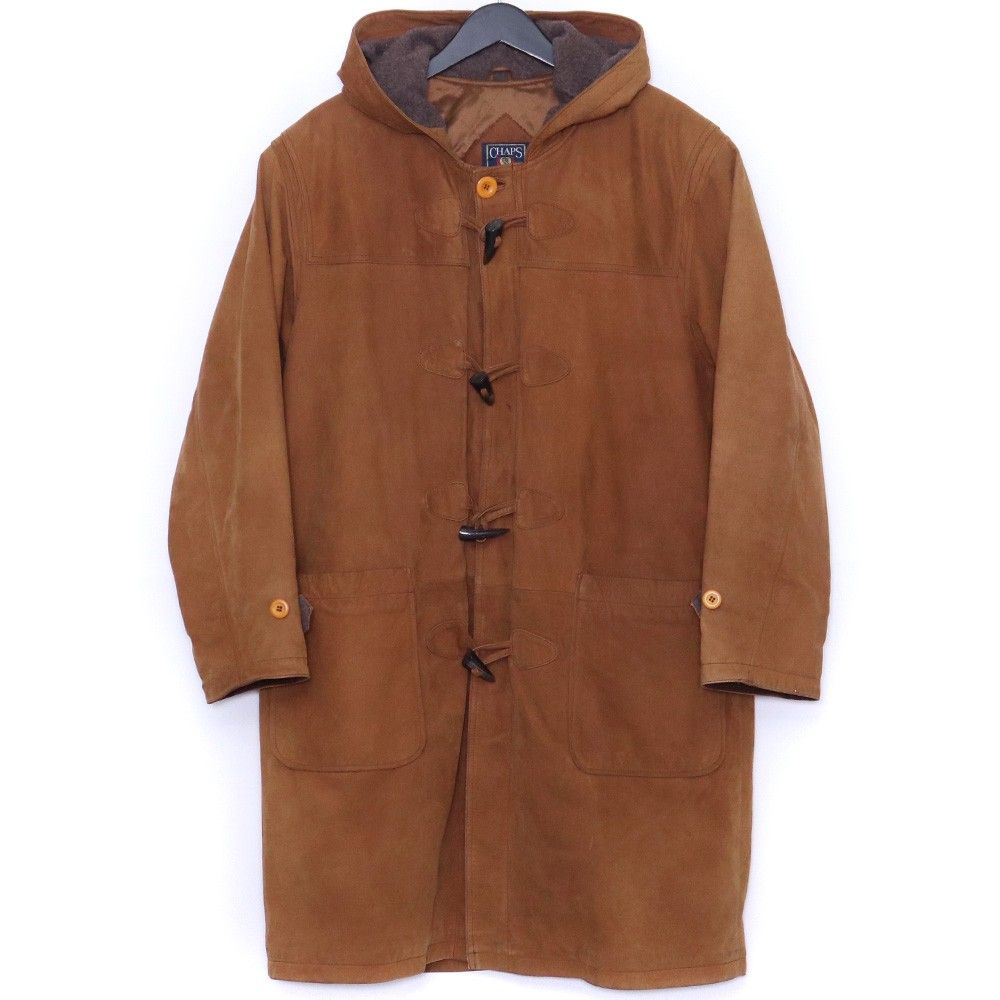 CHAPS RALPH LAUREN ヌバックレザーダッフルコート Lサイズ ブラウン D