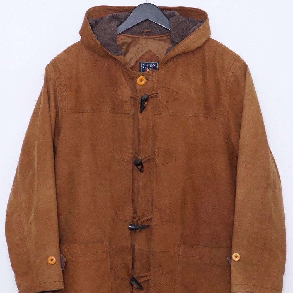 CHAPS RALPH LAUREN ヌバックレザーダッフルコート Lサイズ ブラウン D
