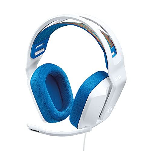 Logicool G ゲーミングヘッドセット G335 ゲーミング ヘッドセット G335WH 軽量 222g 3.5mm 有線 立体音響 ステレオ 2.1ch フリップミュート マイク付き PS5 PS4 PC Switch 2 Xbox f4a0e2e3