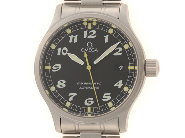 OMEGA オメガ ウォッチ ダイナミック 時計 5200.50 腕時計 ステンレススチール ブラック メンズ【中古】431