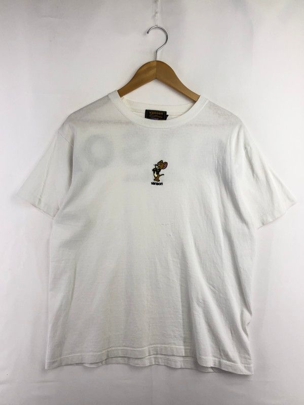 【中古品】 VANSON バンソン × TOM&JERRY トムとジェリー S/S TEE 刺繍 Tシャツ 半袖Tシャツ 【145-260516-na-01-tagh】