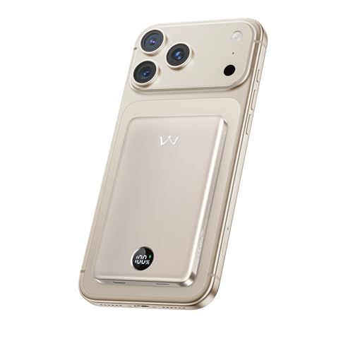 iWALK MagSafe対応 超薄型 5000mAh マグセーフ充電器 マグネット式 モバイル・バッテリー ワイヤレス充電/有線充電 タイプc 急速充電 もばじゅう まぐせーふ LED残量表示 軽量 コンパクト PSE認証取得済み iPho 2cc2a741