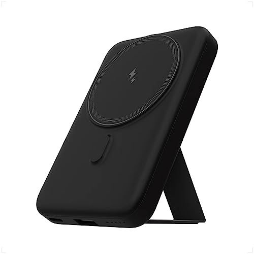 TNTOR マグセーフ対応 10000mAh MagSafe対応 ワイヤレス iPhone 15/14/13/12など対応 PD 20W 急速充電 マグネット式ワイヤレス充電 バッテリー 軽量 小型 大容量 3台同時充電 スタンド付き スマホ 2db2549d