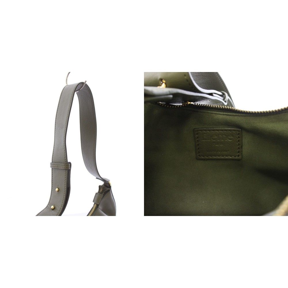 エレメ elleme Dimple Moon Shoulder Bag ショルダーバッグ レザー 