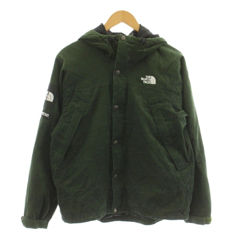 ザノースフェイス THE NORTH FACE Supreme 12FW Corduroy Mountain Shell Jacket コーデュロイ マウンテンシェルジャケット パーカー ジップアップ S 緑 グリーン NP01250 /KU