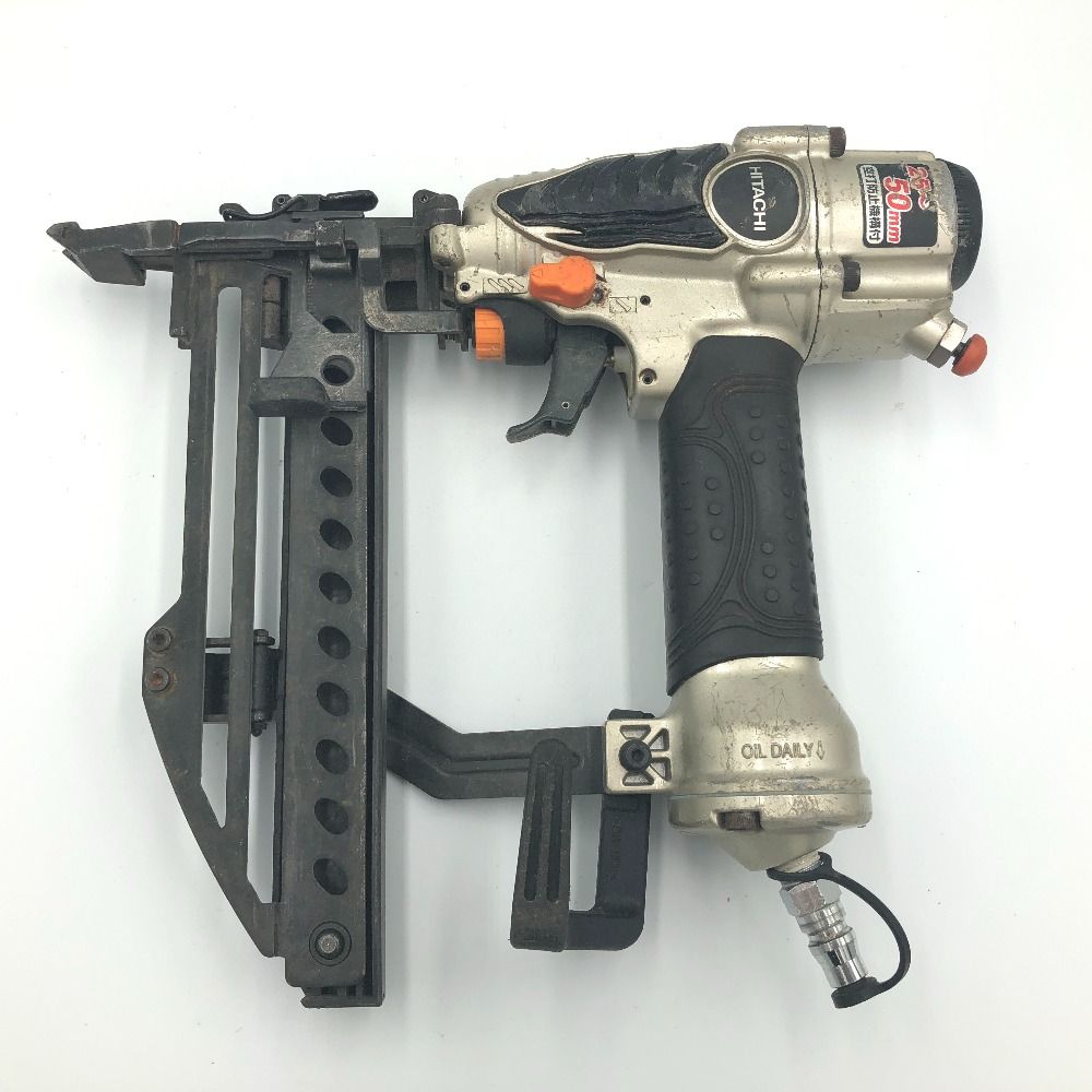 日立工機 HiKOKI ハイコーキ 4×50mm 常圧フロア用タッカ エアダスタ搭載 N5004MF 中古