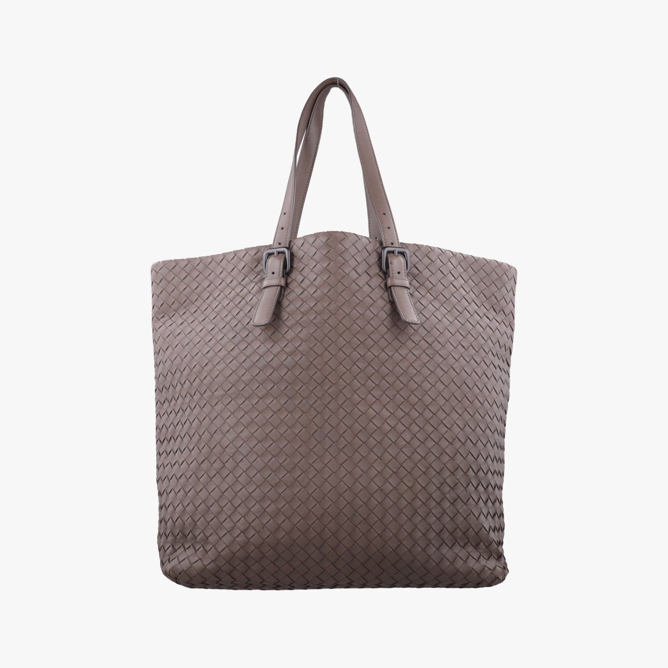 ボッテガヴェネタBottega Venetaイントレチャート ショッパー アキャトル ブラウン ラムスキン B00191550R 38,350円