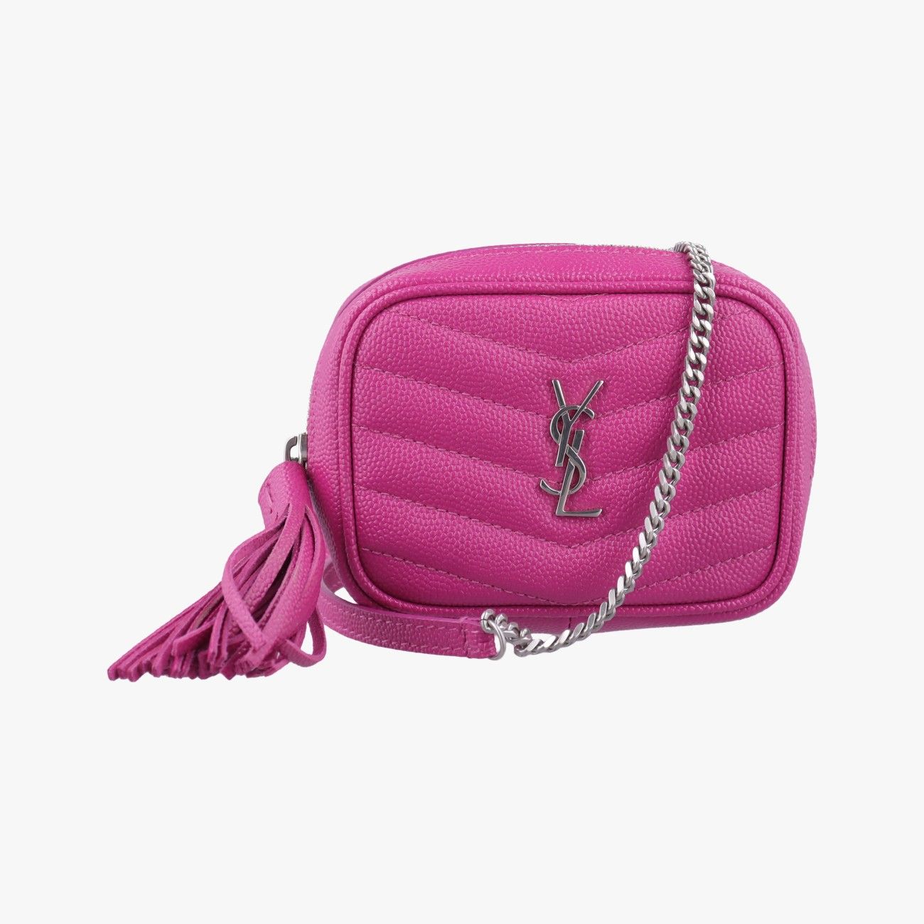 イヴサンローランYves Saint Laurentベイビールー ローズ レッド レザー 635088 BRS635088.0720