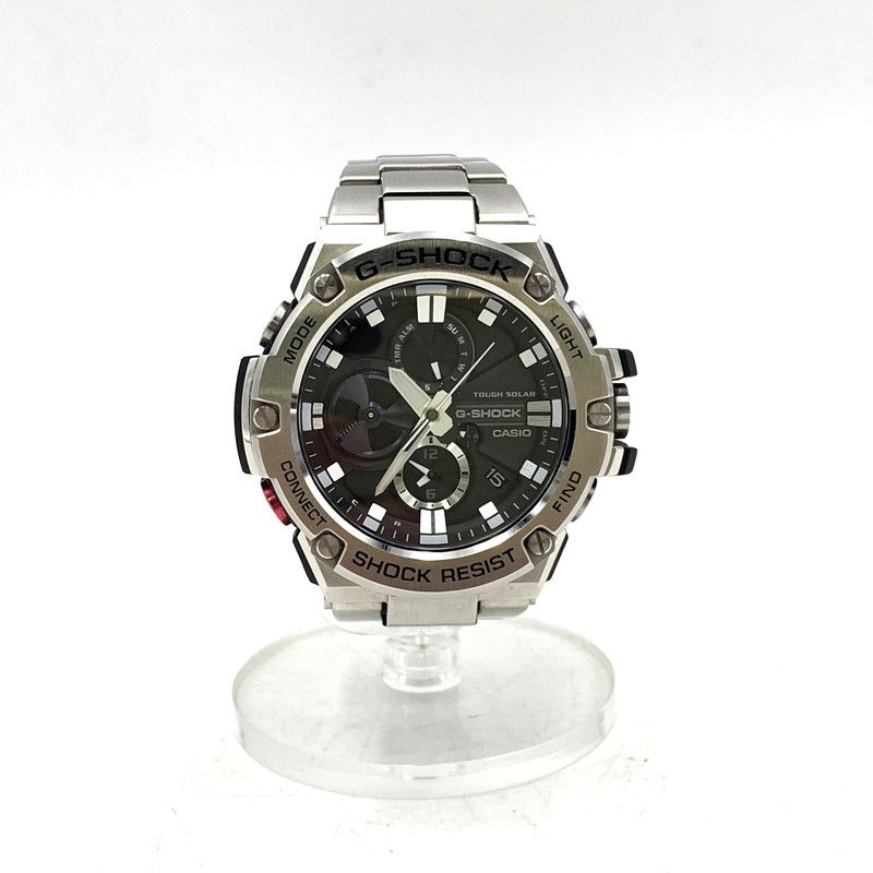【中古品】 G-SHOCK ジーショック G-STEEL SOLAR ANALOG WATCH GST-B100 ソーラー アナログ 腕時計 【196-260516-as-16-izu】