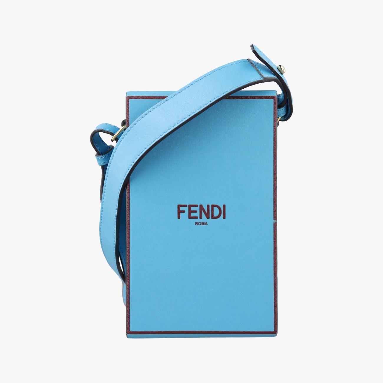 フェンディFendiボックス パッケージング ブルー レザー 8BT339 8BT339-ADP6 218-9047