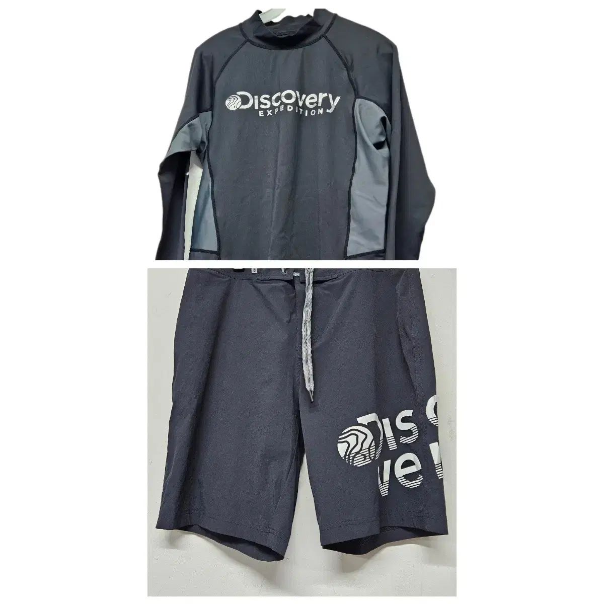 DISCOVERY メンズ ラッシュガード ハーフパンツ セット