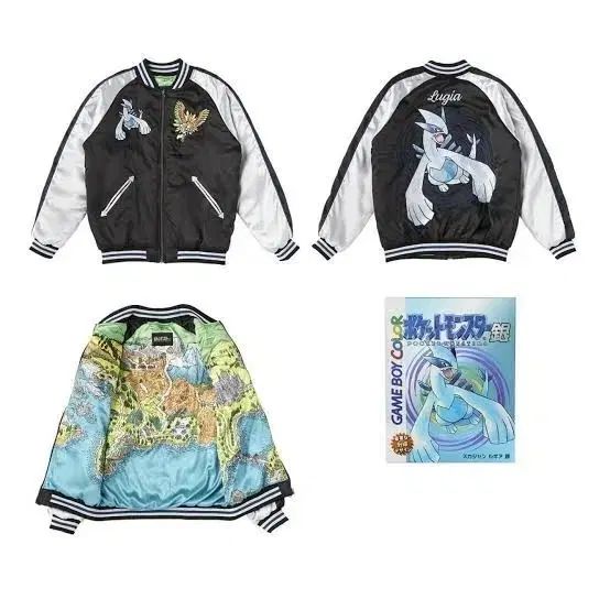 ポケモンセンター 金銀 スカジャン スタジャン ジャンバー ルギア L サイズ ポケモンスタジアム 金銀 25周年 ルギア スカジャン(スタジャン) L