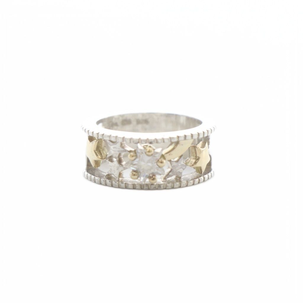 スタージュエリー STAR JEWELRY 指輪 K18/925 リング 3号 シルバー