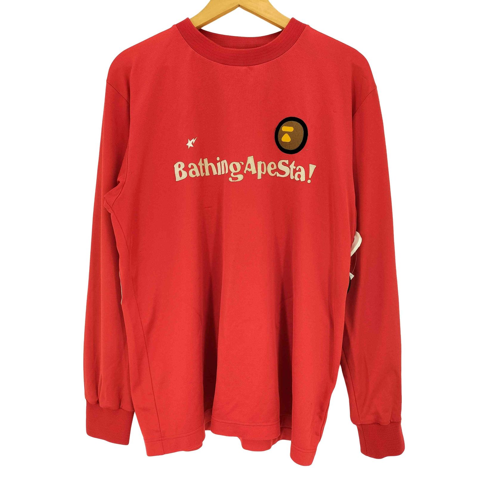 アベイシングエイプ A BATHING APE 90s NIGO期 Bathing Apesta ユニフォーム 長袖カットソー メンズ JPN：L