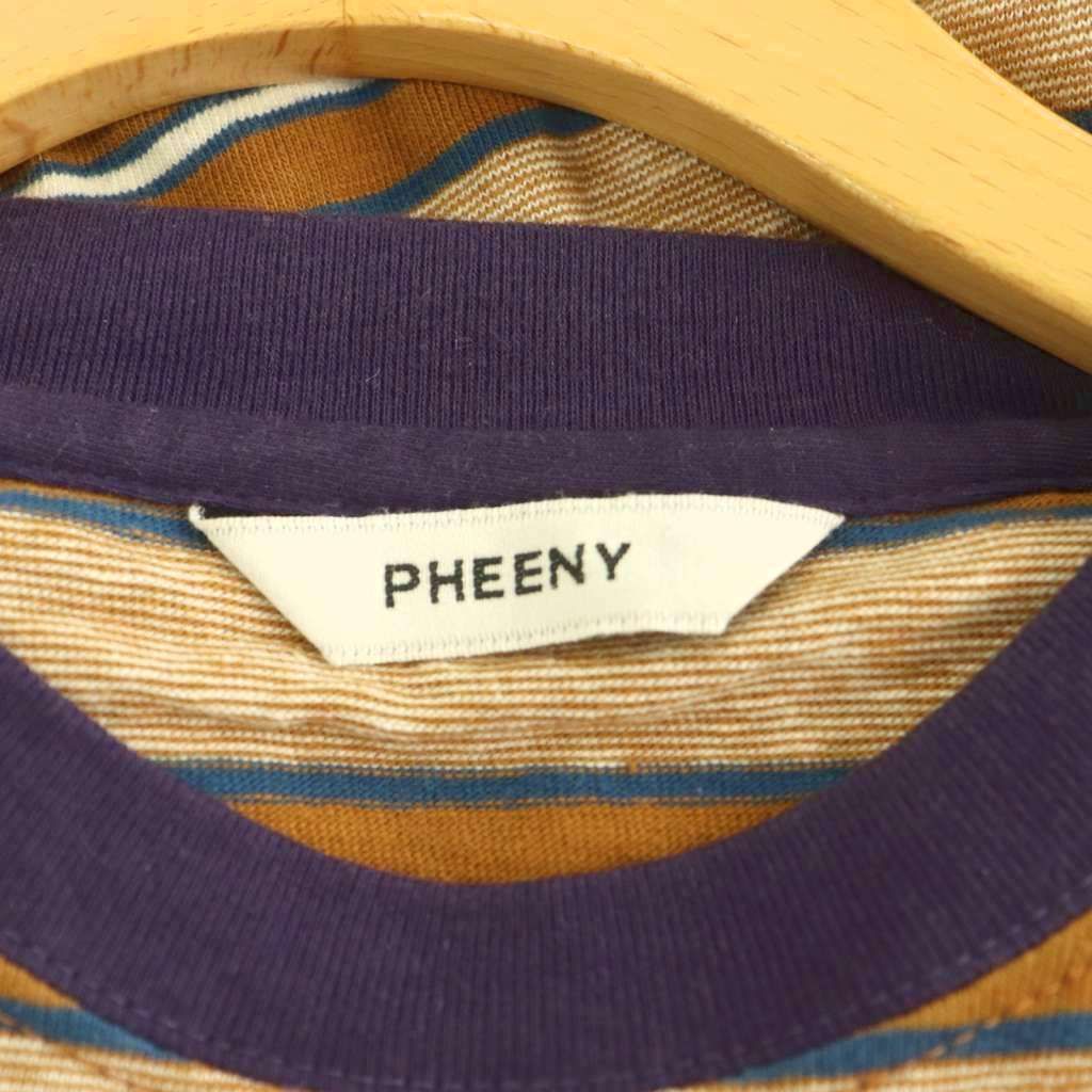 フィーニー PHEENY 25AW MULTI BORDER LAYERED L/S ロングスリーブT