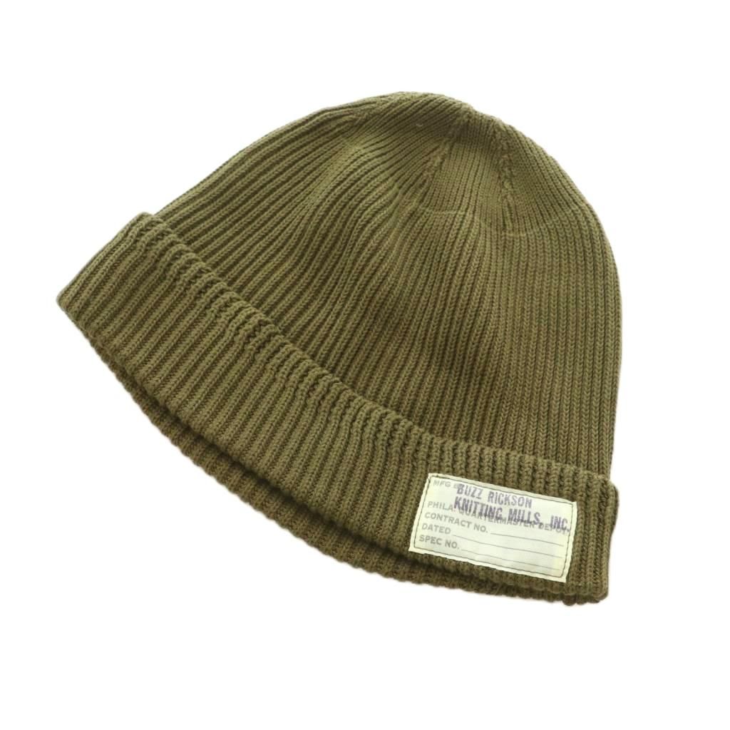 バズリクソンズ BUZZ RICKSON’S ニットキャップ ニット帽 帽子 カーキ BR02186 /MI ■OS ■AD 4,897円
