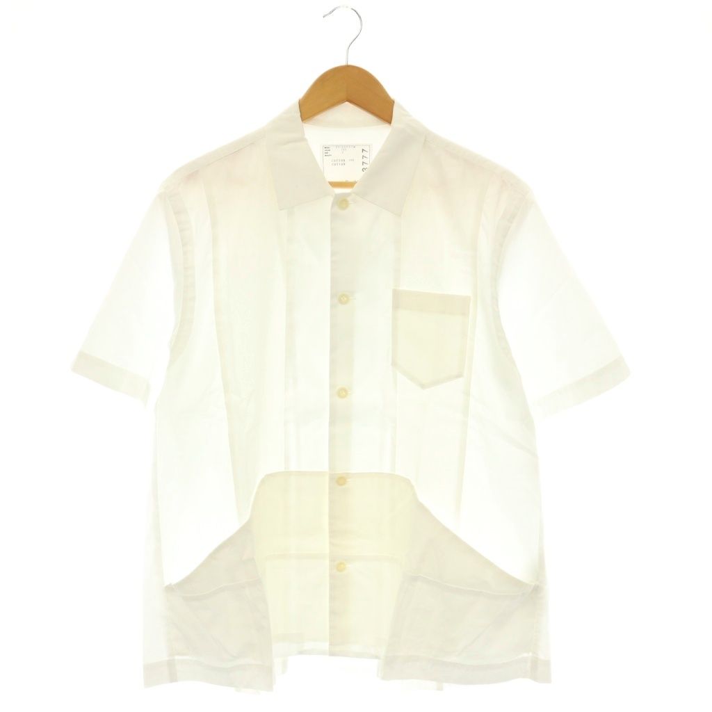 サカイ sacai 25-03777M シャツ 半袖 前開き コットン 2 白 /NR ■OS