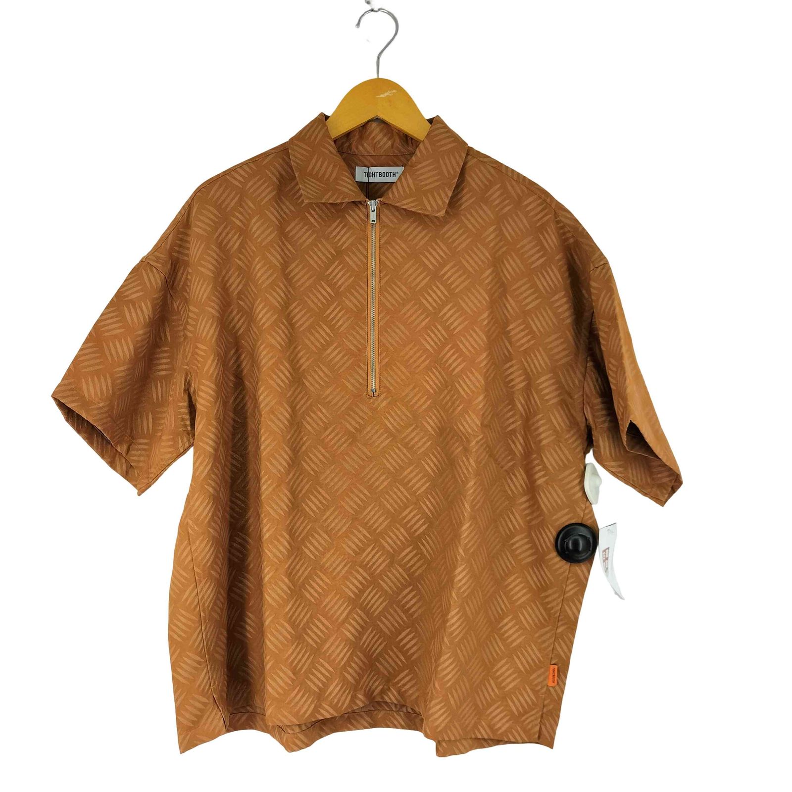 タイトブース TIGHTBOOTH CHECKER PLATE HALF ZIP SHIRT メンズ JPN：M