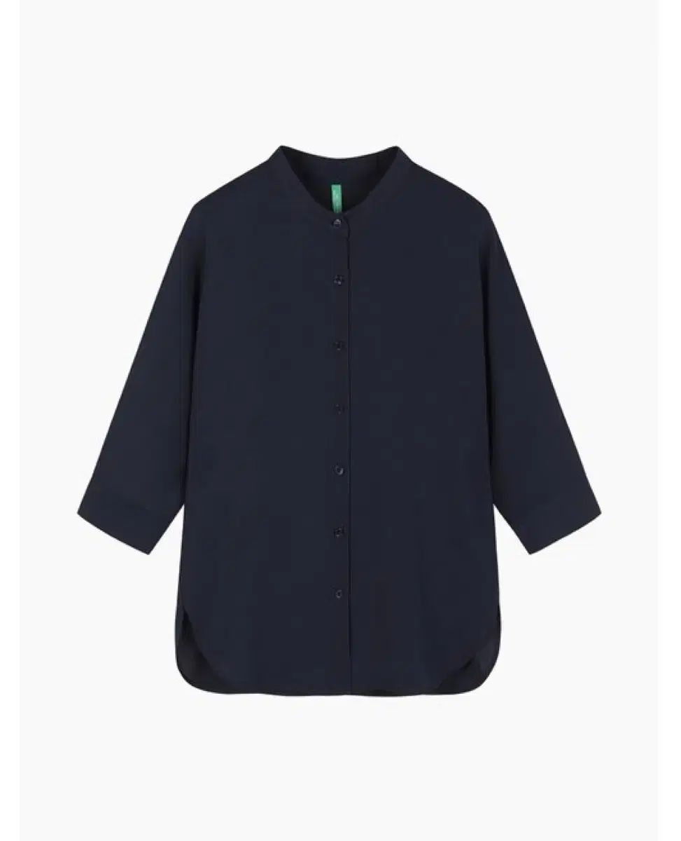 タグ付き新品 定価16万 BENETTON 7分袖 ブラウス シャツ ネイビー